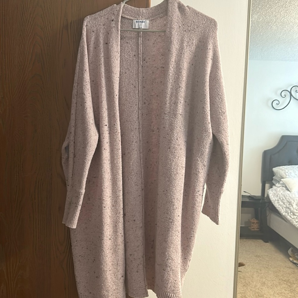 Pink drapey cardigan